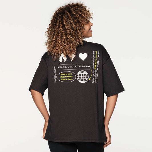 Zumba Forever Oversized V-Neck Top