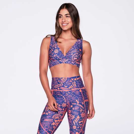 Club Zumba Open Back Bra