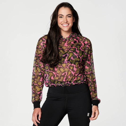 Zumba Move Mesh Pullover Hoodie