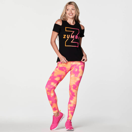 Zumba Wild Cold Shoulder Top