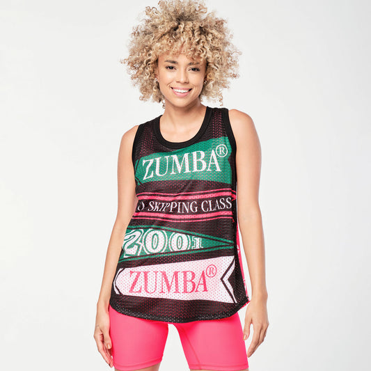 Zumba Prep Basketball Tank - Bold Black