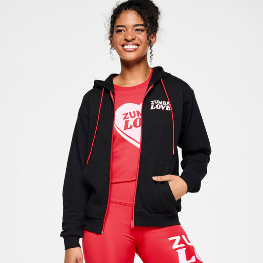 Zumba Love Zip Up Hoodie