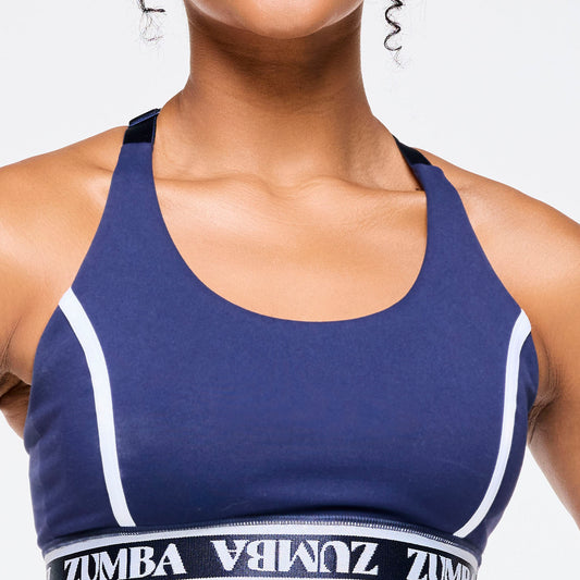 Zumba Out Loud Scoop Neck Adjustable Bra
