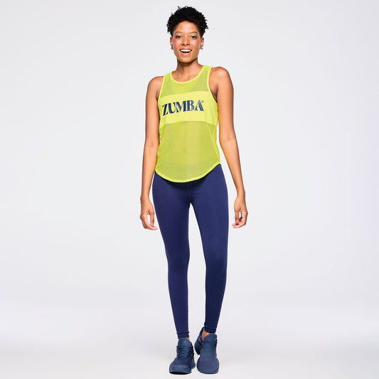 Zumba Out Loud Mesh Tank With Front Panel