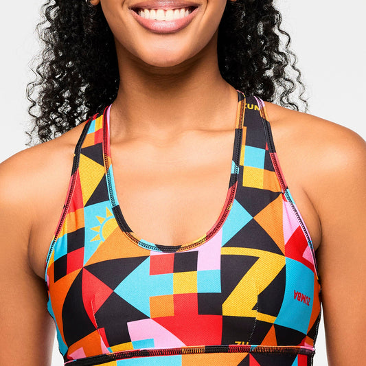 Zumba Rays Square Neck Bra