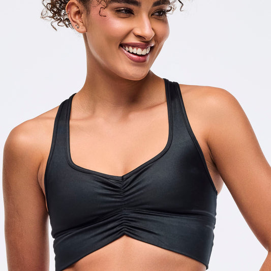 Zumba Libre Shiny Longline Ruched Bra