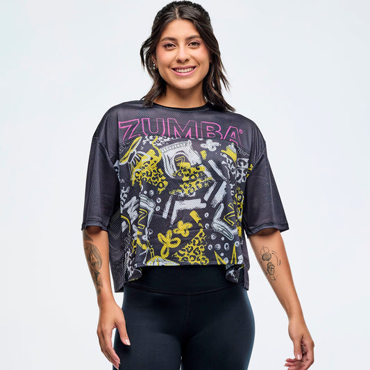 Sizzlin' Mesh Boxy Crop Top