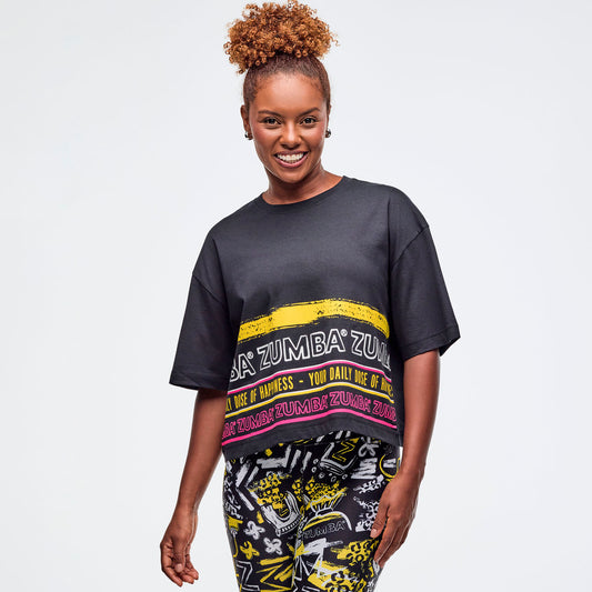 Sizzlin' Oversized Boxy Crop Top