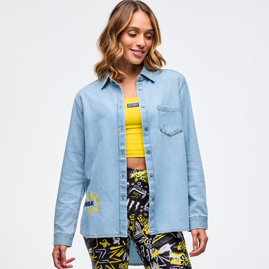 Sizzlin' Long Sleeve High Low Button Down