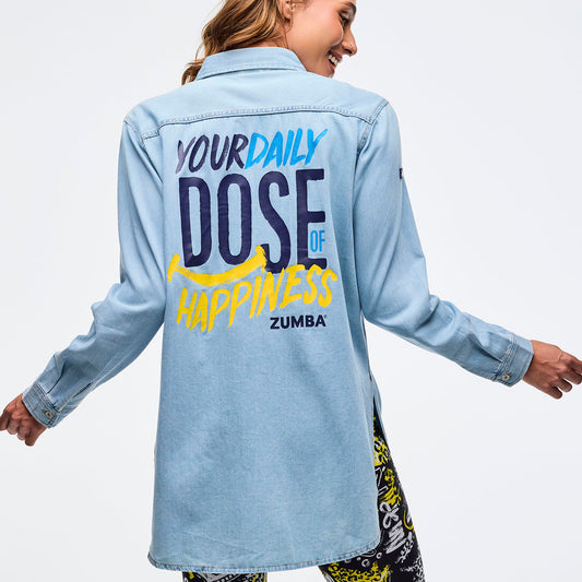 Sizzlin' Long Sleeve High Low Button Down