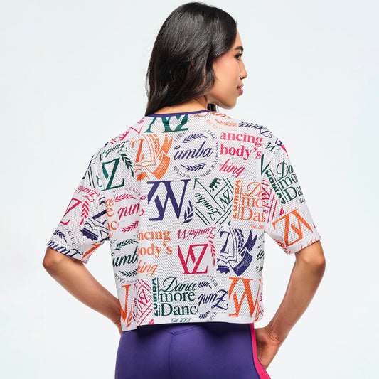 Class of 2001 Mesh Boxy Crop Top