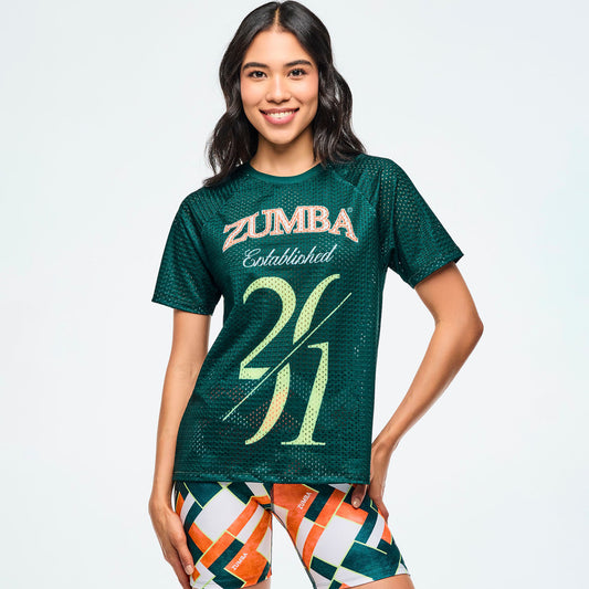 Class of 2001 Mesh Crew Neck Top