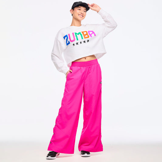 Zumba Libre Long Sleeve Boxy Crop Top