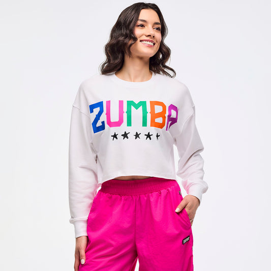 Zumba Libre Long Sleeve Boxy Crop Top