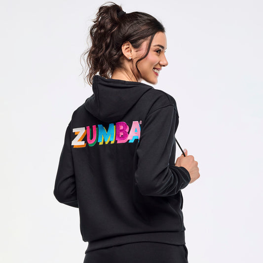 Zumba Multicolor Logo Zip-Up Hoodie