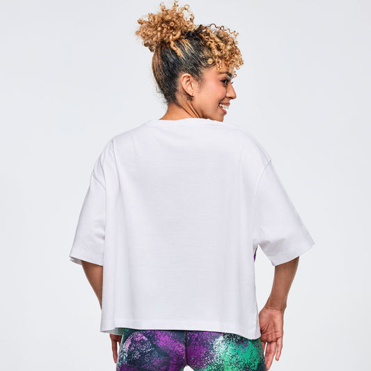 Apres Zumba Oversized Boxy Crop Top