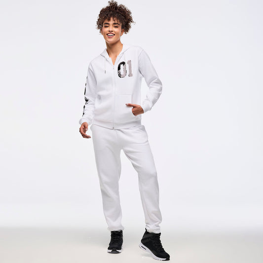 Zumba Sparkle Oversized Zip-Up Hoodie