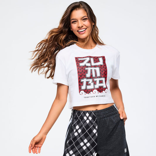 Eastern Flavor Crew Neck Crop Top