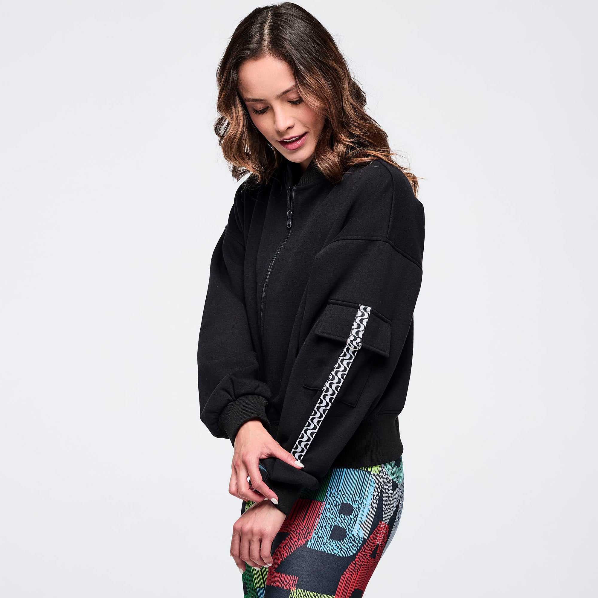 Latin Movement Drop Shoulder Zip-Up Jacket – Zumba Factory