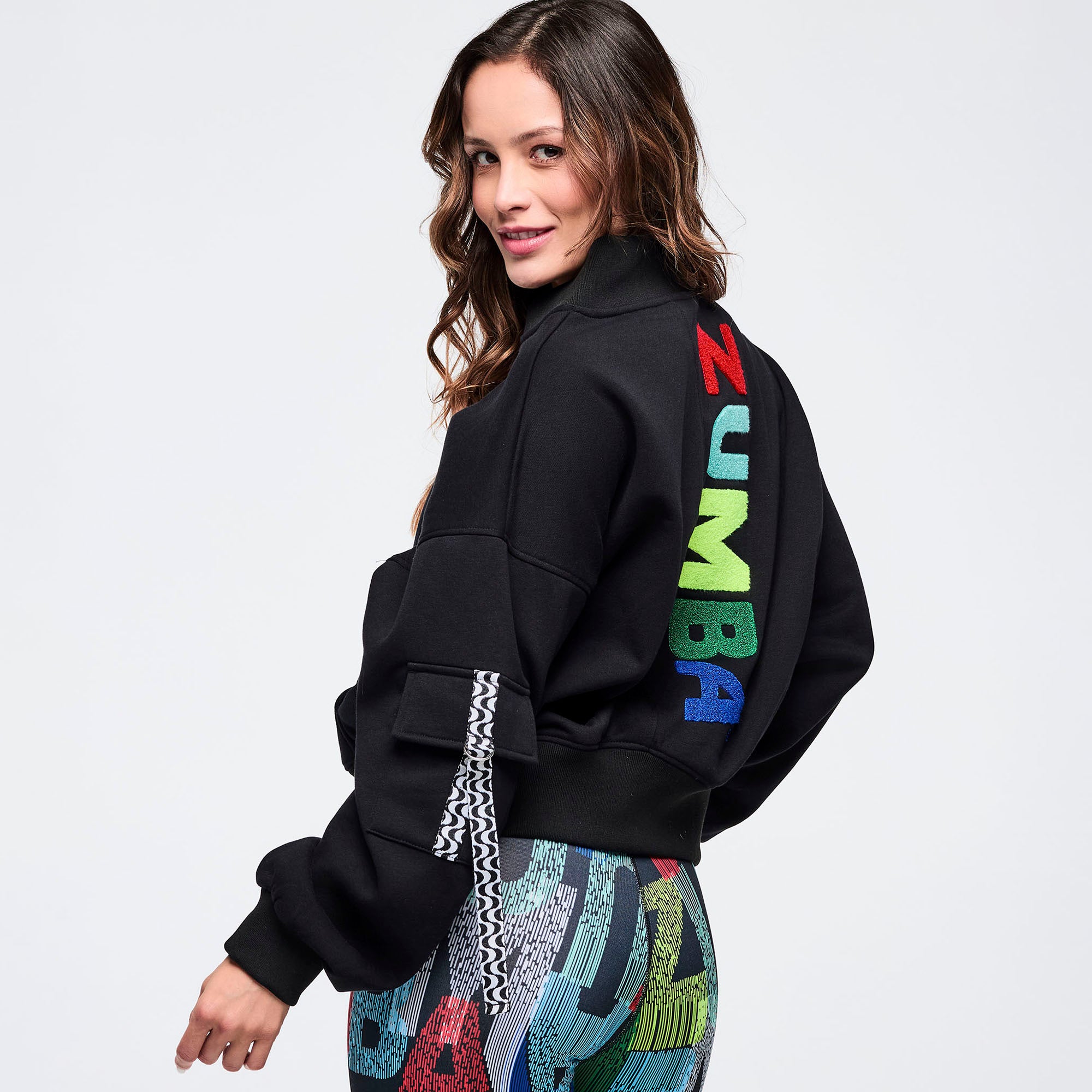 Latin Movement Drop Shoulder Zip-Up Jacket – Zumba Factory