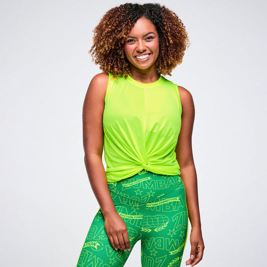 Worldwide Front Twist Mesh Tank
