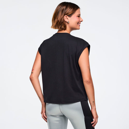 Zumba 25 Extended Shoulder Loose Tank