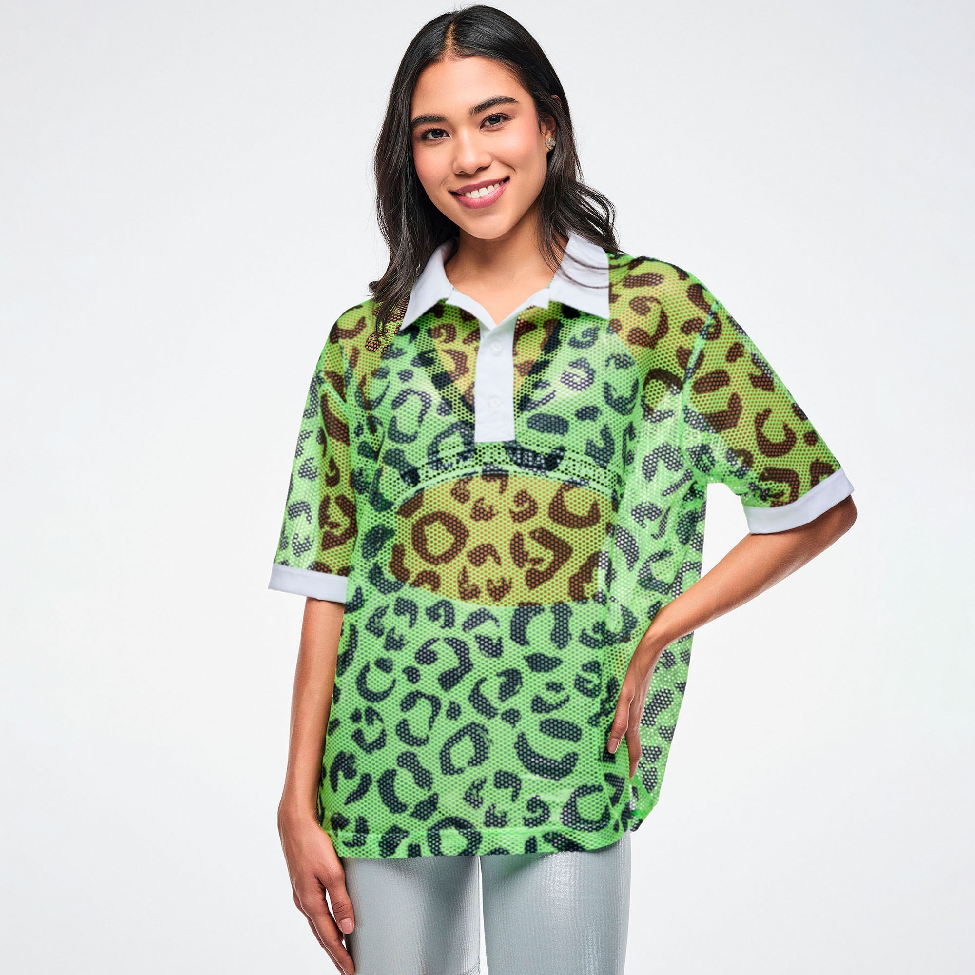 Dale-Z Oversized Mesh Polo – Zumba Factory
