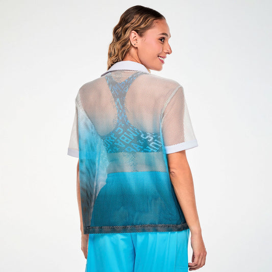 Zumba X The Smurfs Oversized Mesh Polo