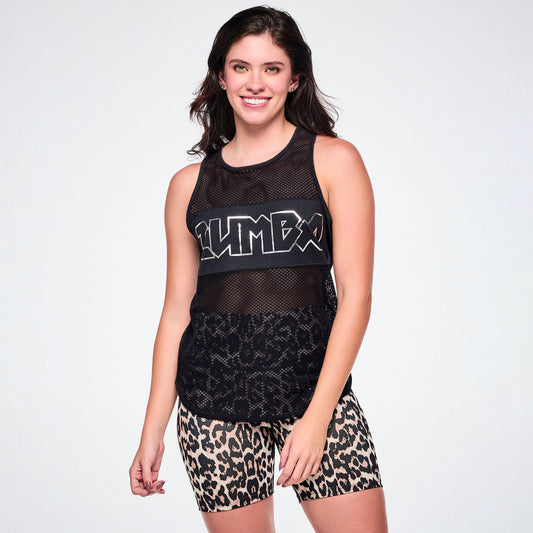 Rock 'n' Roll Mesh Tank - Bold Black