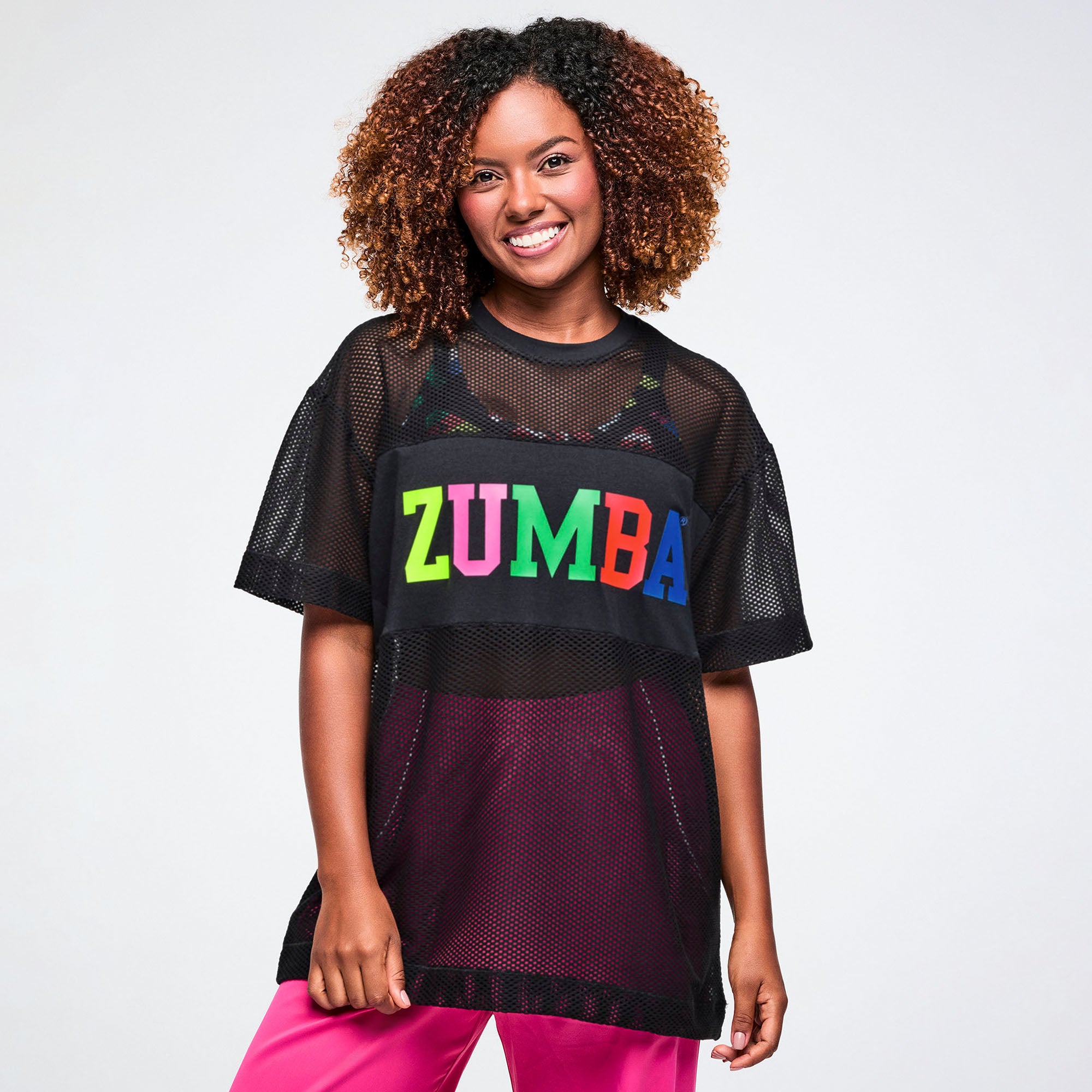 Zumba Worldwide Boxy Mesh Top – Zumba Factory
