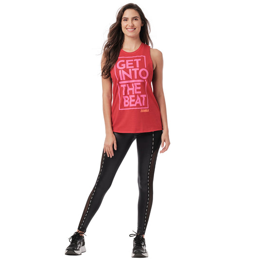 Zumba Shimmer Open Back Tank