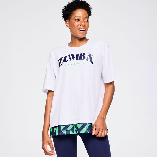 Zumba Out Loud Men's Crew Neck Tee With Double Layered Hem