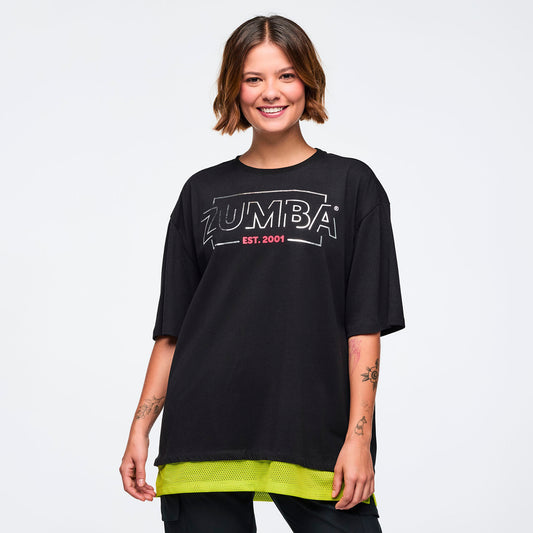 Zumba 25 Men's Tee With Double Layered Hem