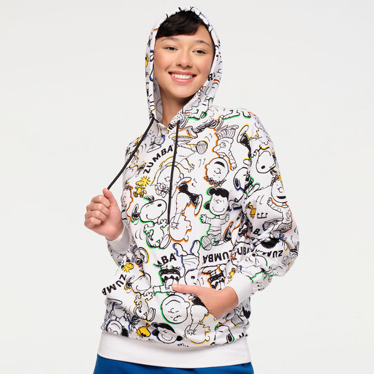 Zumba X Peanuts Unisex Pullover Hoodie - White