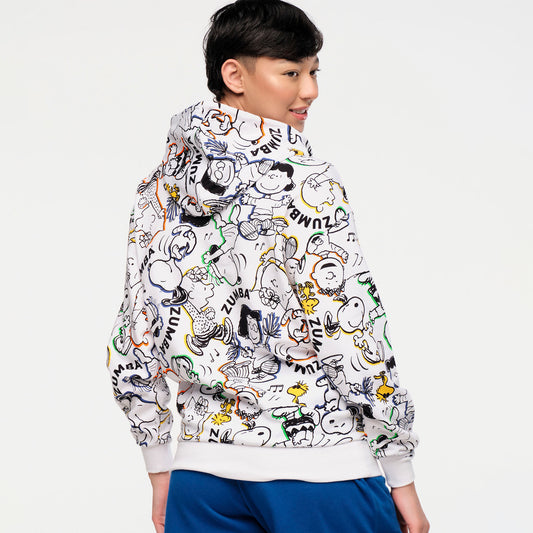 Zumba X Peanuts Unisex Pullover Hoodie - White