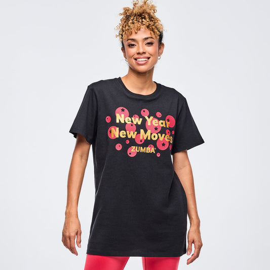 Zumba Holiday Unisex Crew Neck Tee - Black