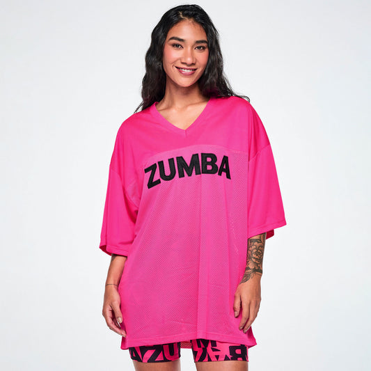 Ultrabright Oversized Mesh Sports Jersey